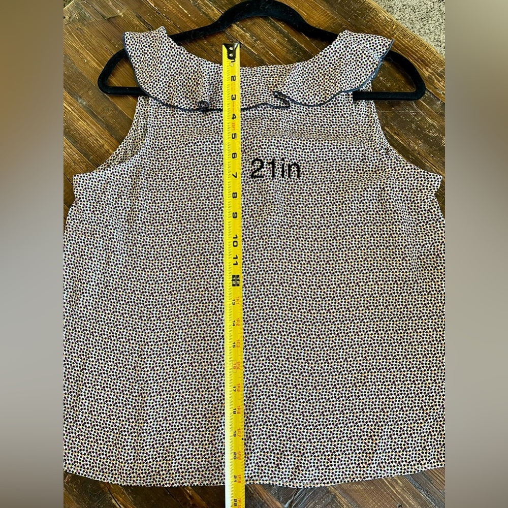 CAbi Stellar Sleeveless Blouse Micro Star Print NWOT - Picture 7 of 13
